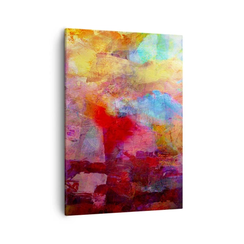 Canvastavla - Bild på duk - Titta in i regnbågen - 50x70 cm