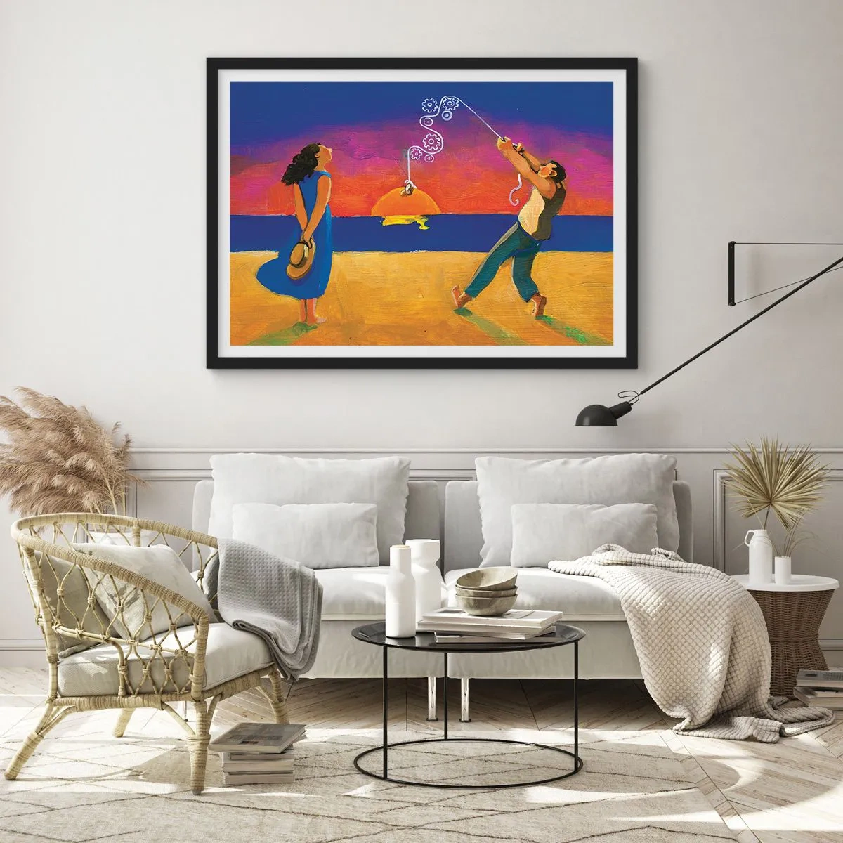 Affisch i svart ram - Mer än en stjärna från himlen - 91x61 cm