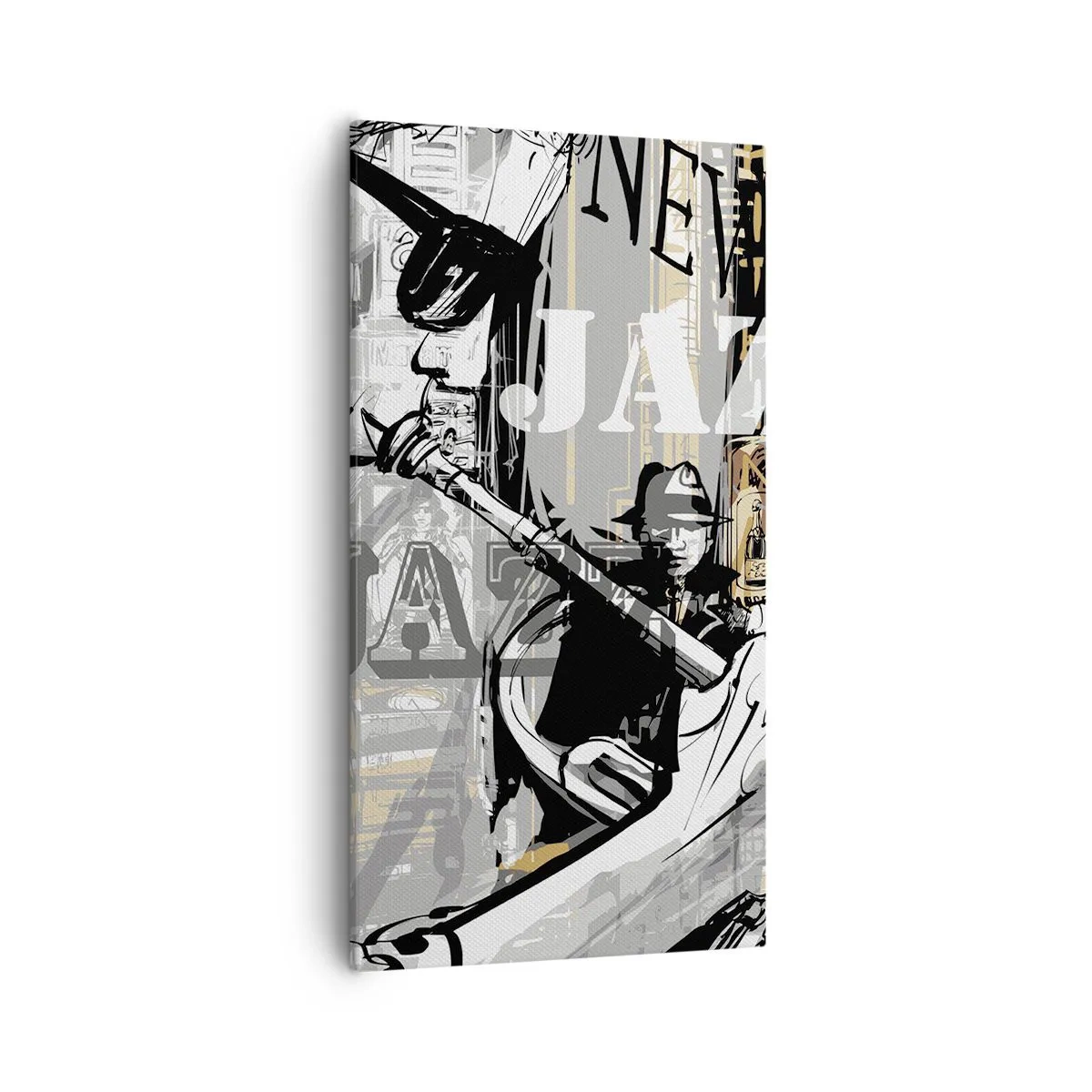 Canvastavla - Bild på duk - I New Yorks rytm - 55x100 cm