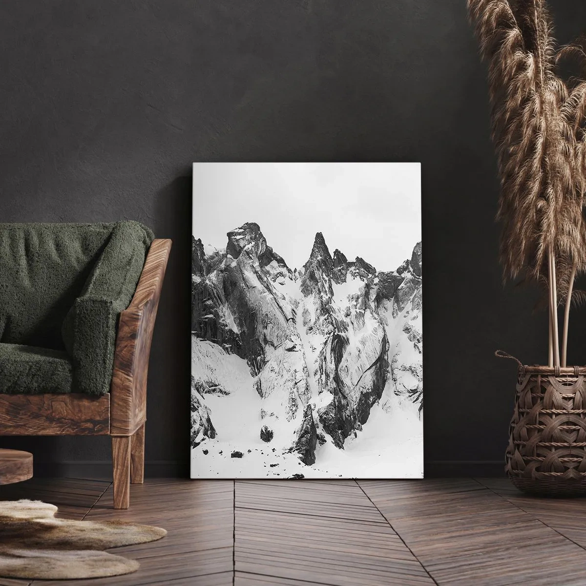 Canvastavla - Bild på duk - Granitfarlig bergsrygg - 50x70 cm