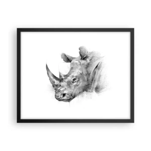 Affisch i svart ram - Afrikansk porträtt - 50x40 cm