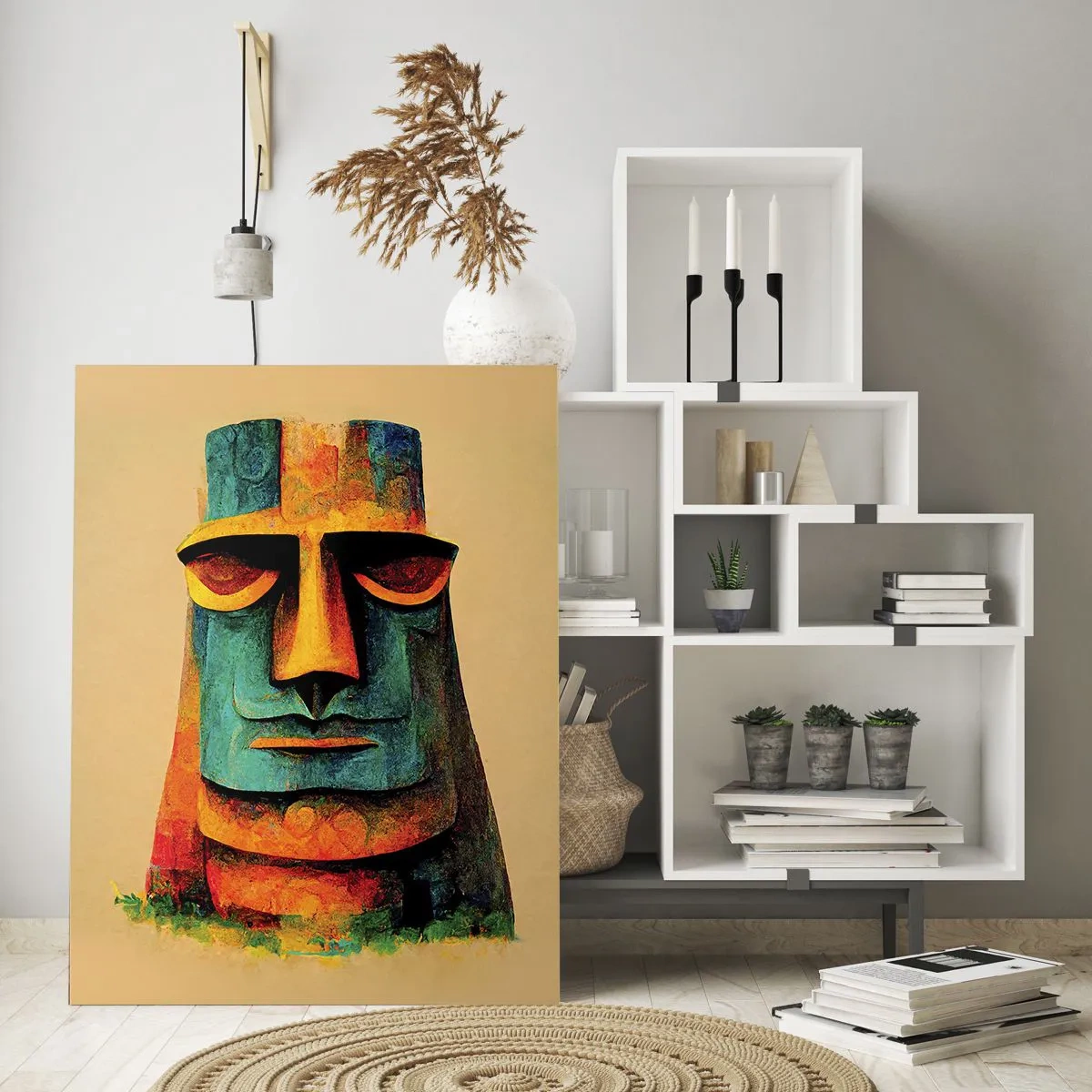 Glastavla - Bild på glas - Statylik, men ändå sympatisk - 50x70 cm