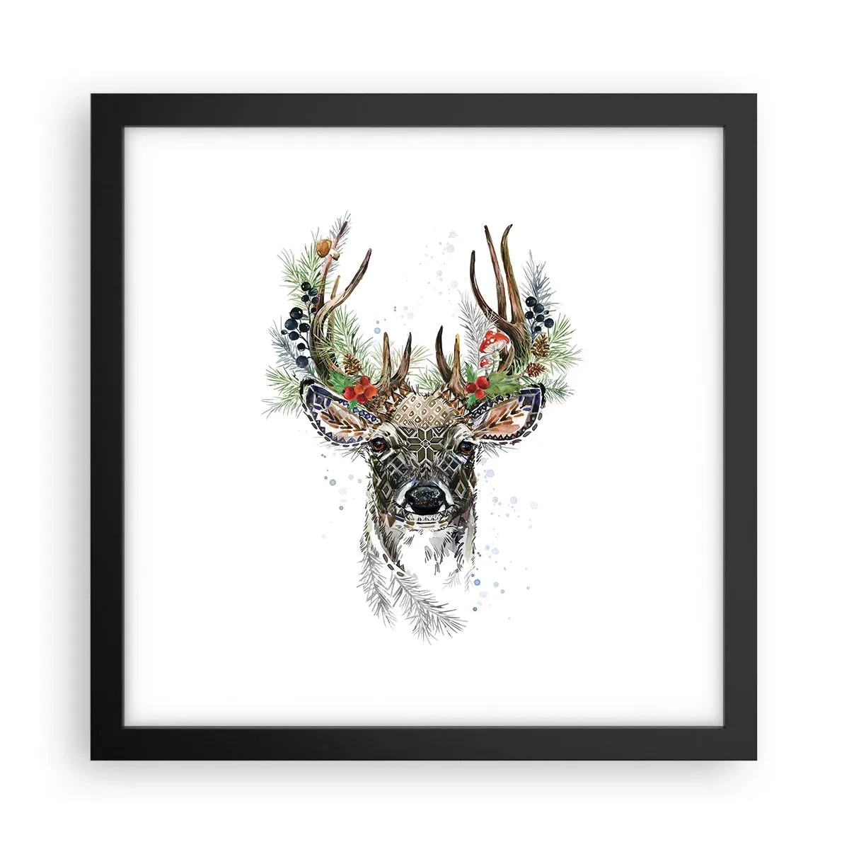 Affisch i svart ram - I högtidskläder - 30x30 cm