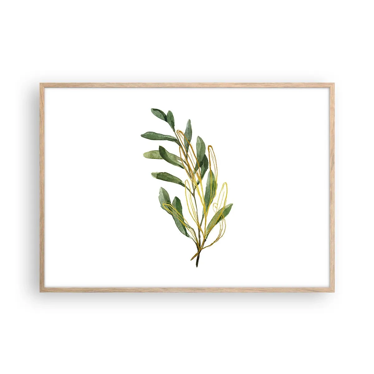 Affisch i ram av ljusek - Allt som är gott - 100x70 cm