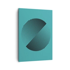 Canvastavla - Bild på duk - Cirkeln - en geometrisk variation - 50x70 cm