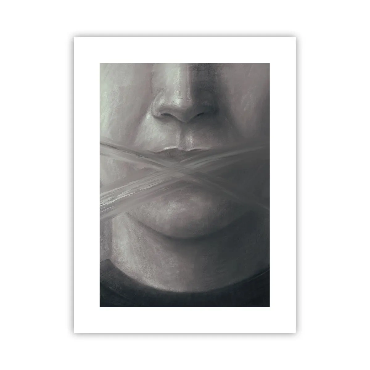 Affisch - Inte ett ord - 30x40 cm