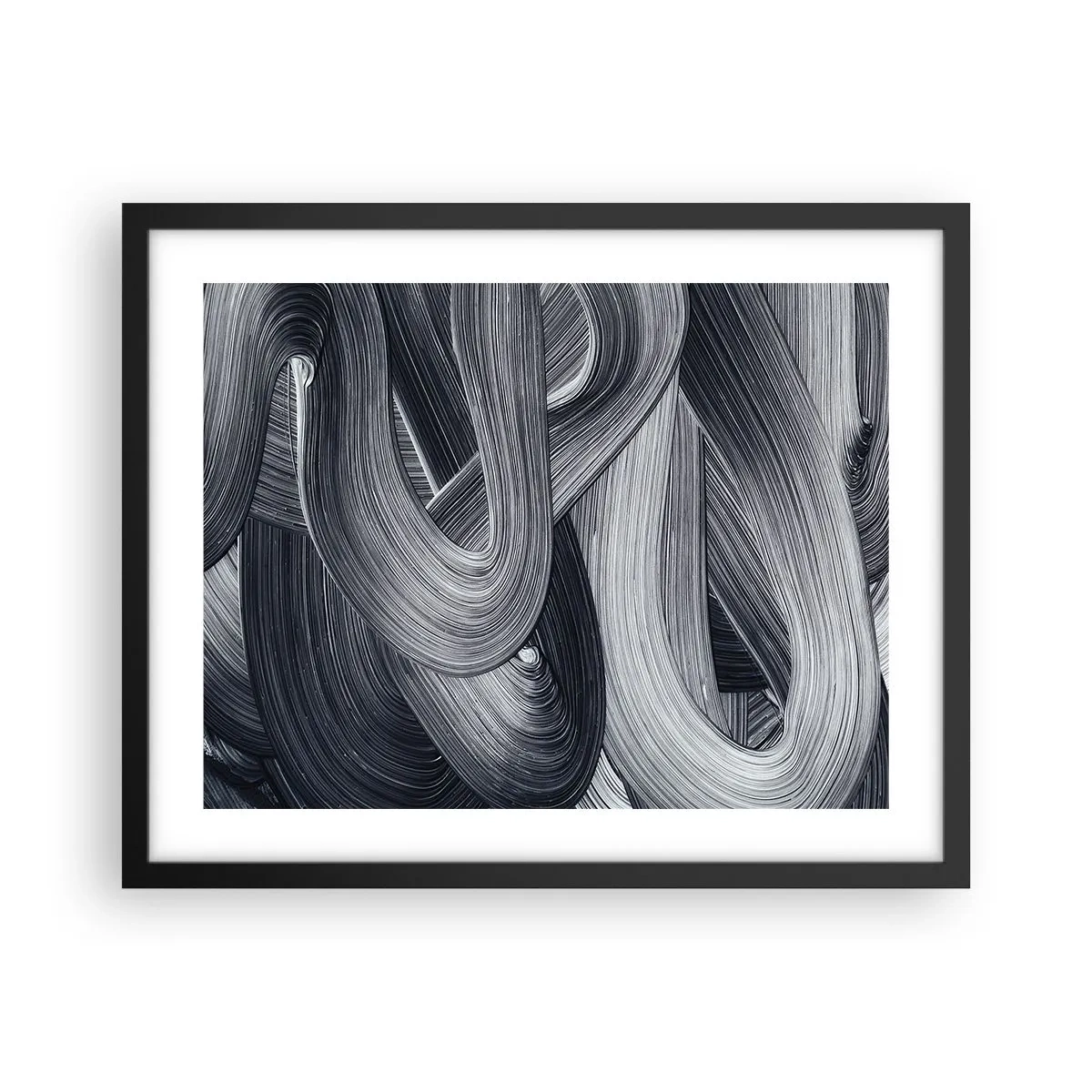 Affisch i svart ram - Verklighetens flythet - 50x40 cm