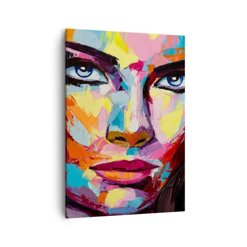 Canvastavla - Bild på duk - Själen är också färgglad - 50x70 cm