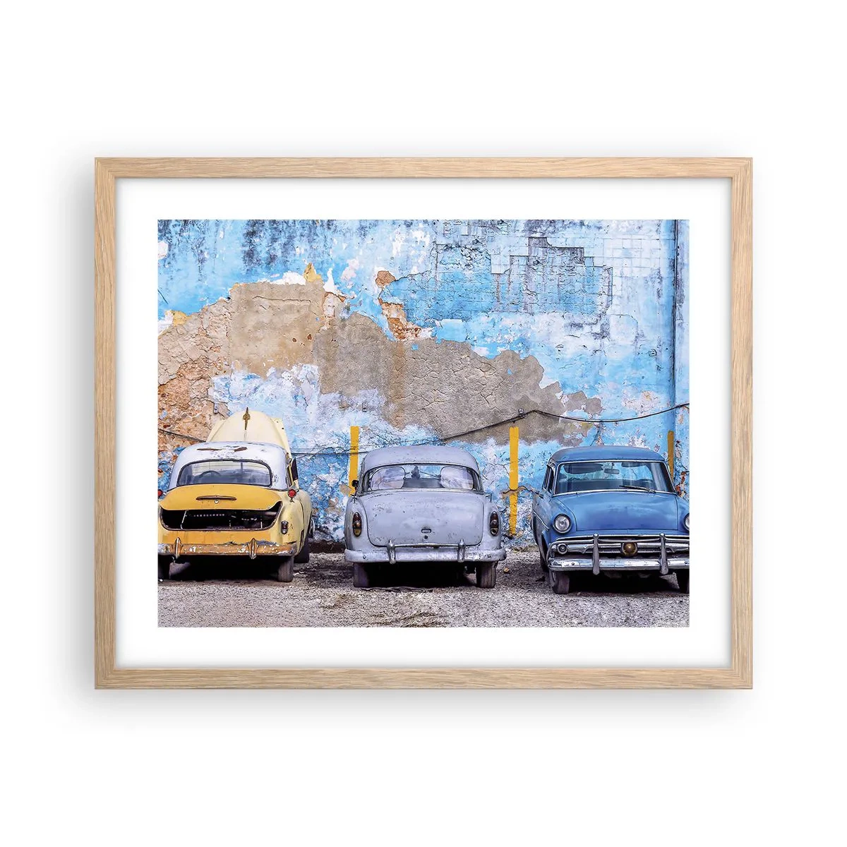 Affisch i ram av ljusek - Veteranmöte - 50x40 cm