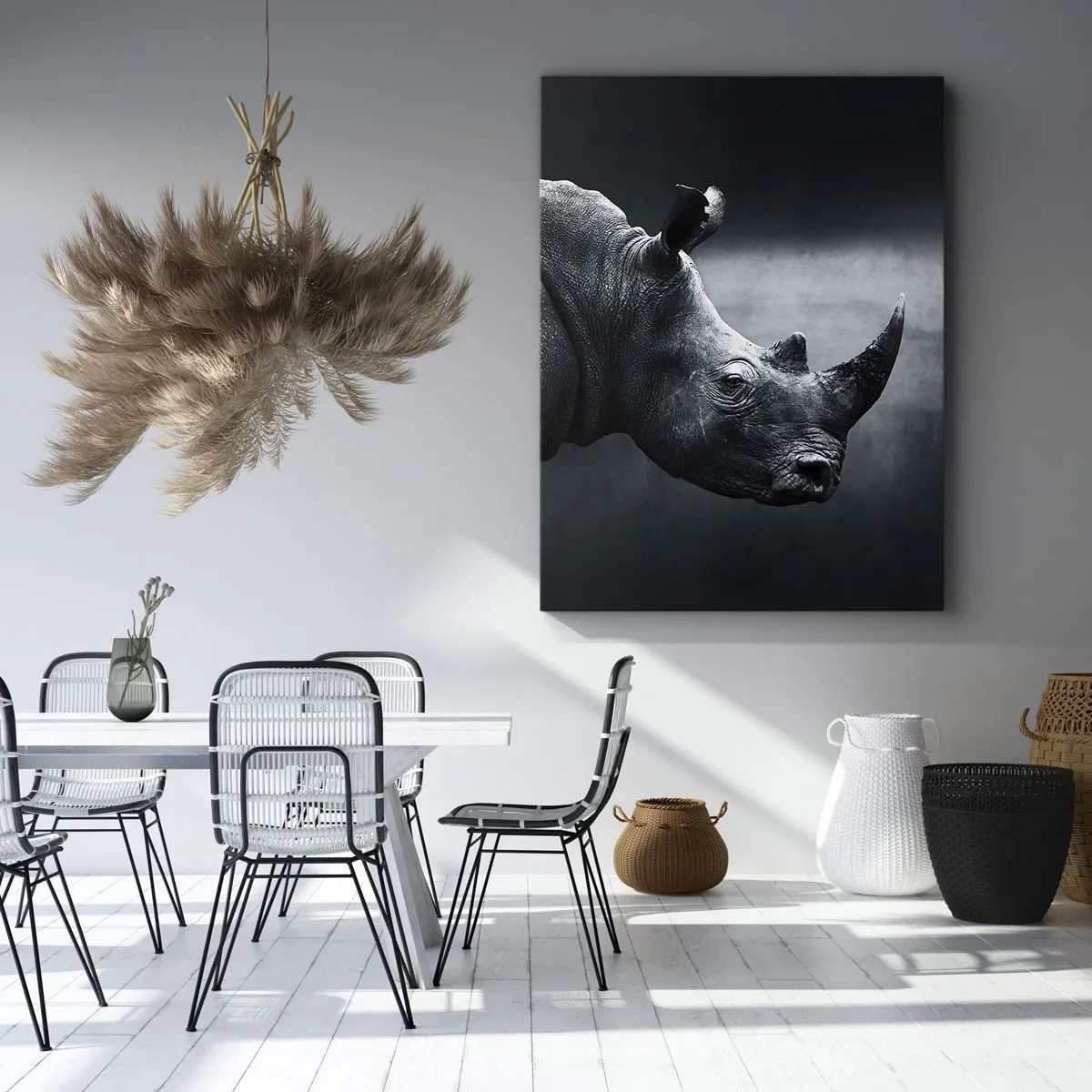 Canvastavla - Bild på duk - Höger profil - 50x70 cm