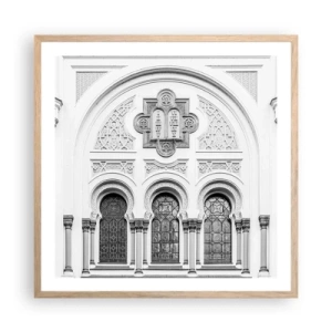 Affisch i ram av ljusek - På gränsen mellan kulturer - 60x60 cm