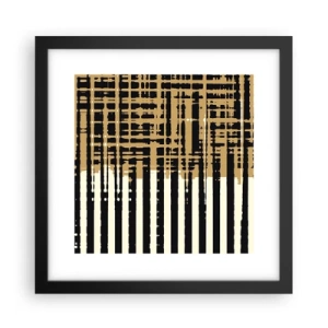 Affisch i svart ram - Arkitektonisk abstraktion - 30x30 cm