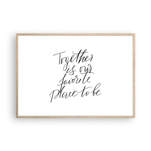 Affisch i ram av ljusek - Känner du också det? - 100x70 cm