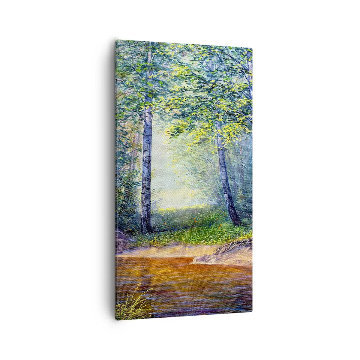 Canvastavla - Bild på duk - Idyllisk vy - 55x100 cm