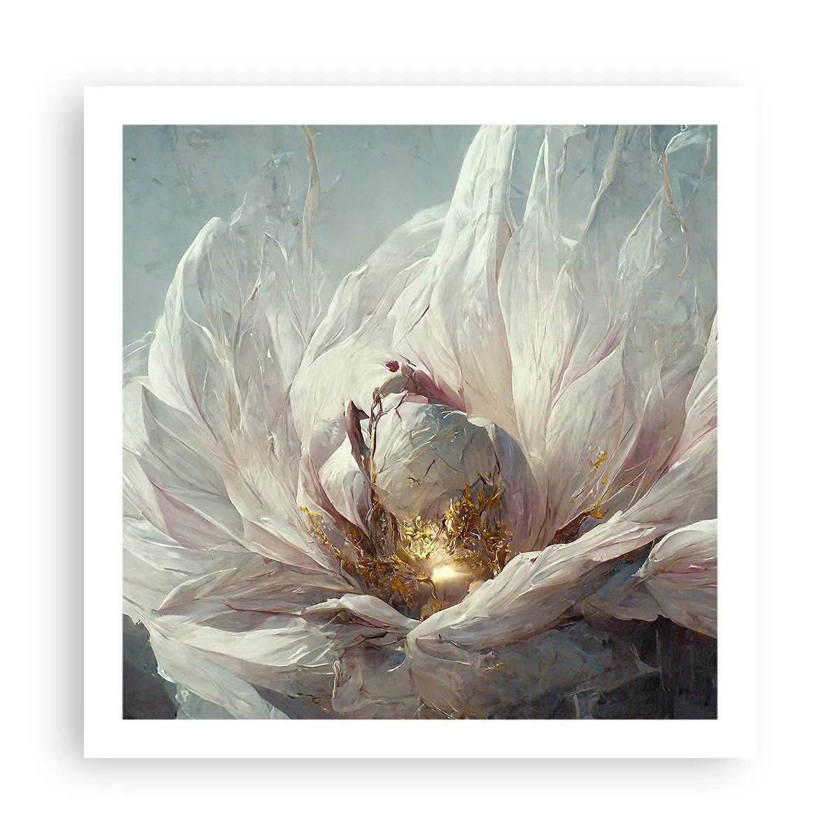 Affisch - Blommar en gång på hundra år - 60x60 cm