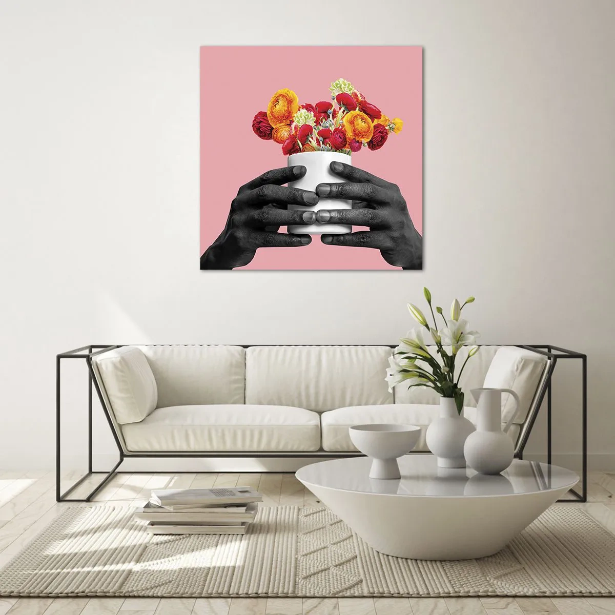 Glastavla - Bild på glas - Livets apoteos - 40x40 cm