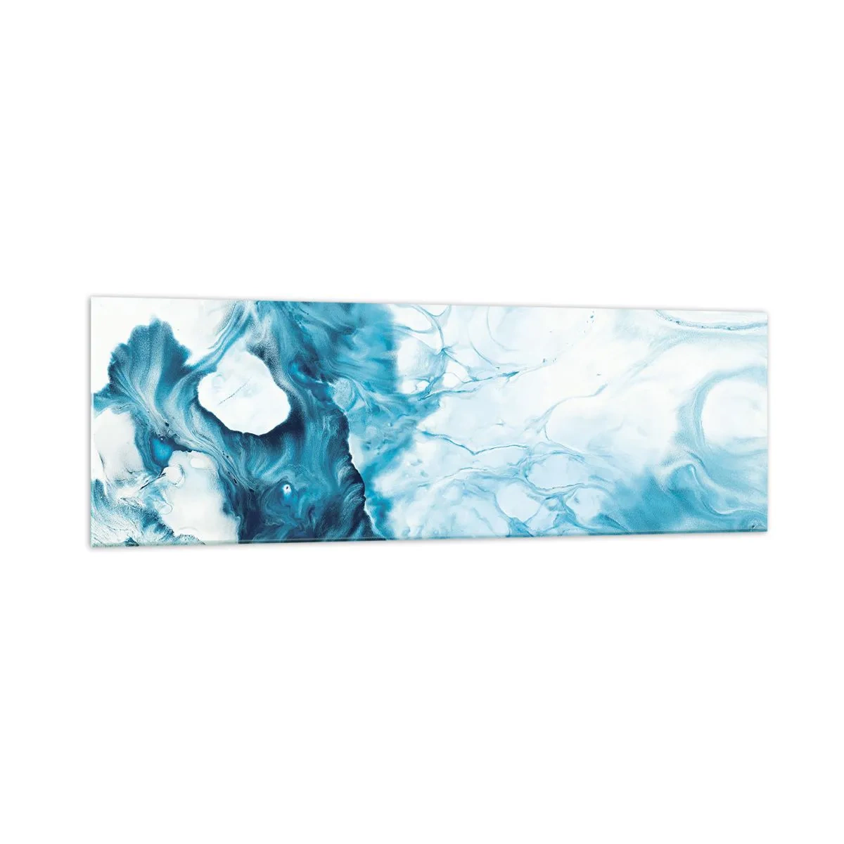 Glastavla - Bild på glas - Blåhetens konsert - 160x50 cm
