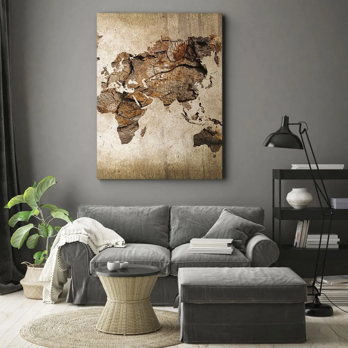 Canvastavla - Bild på duk - Världsupptäckt - 50x70 cm