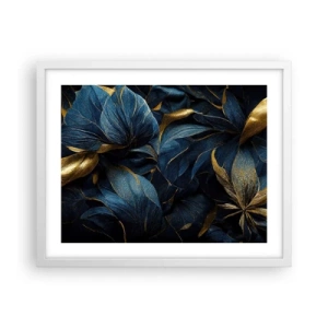 Affisch i vit ram - Fodrad med guld - 50x40 cm