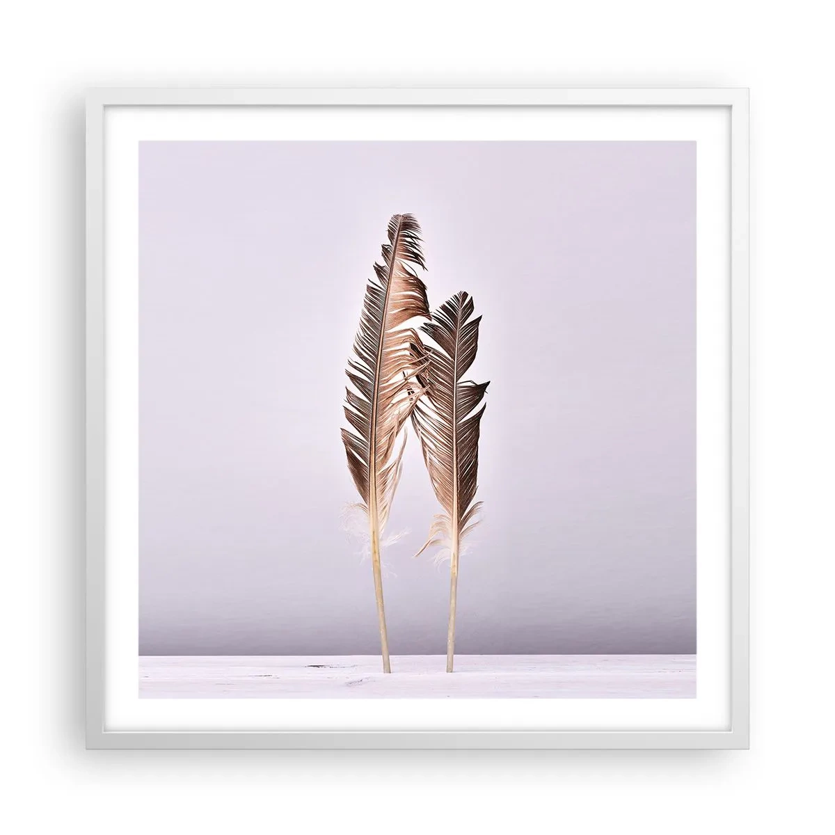 Affisch i vit ram - Mot intet - 60x60 cm