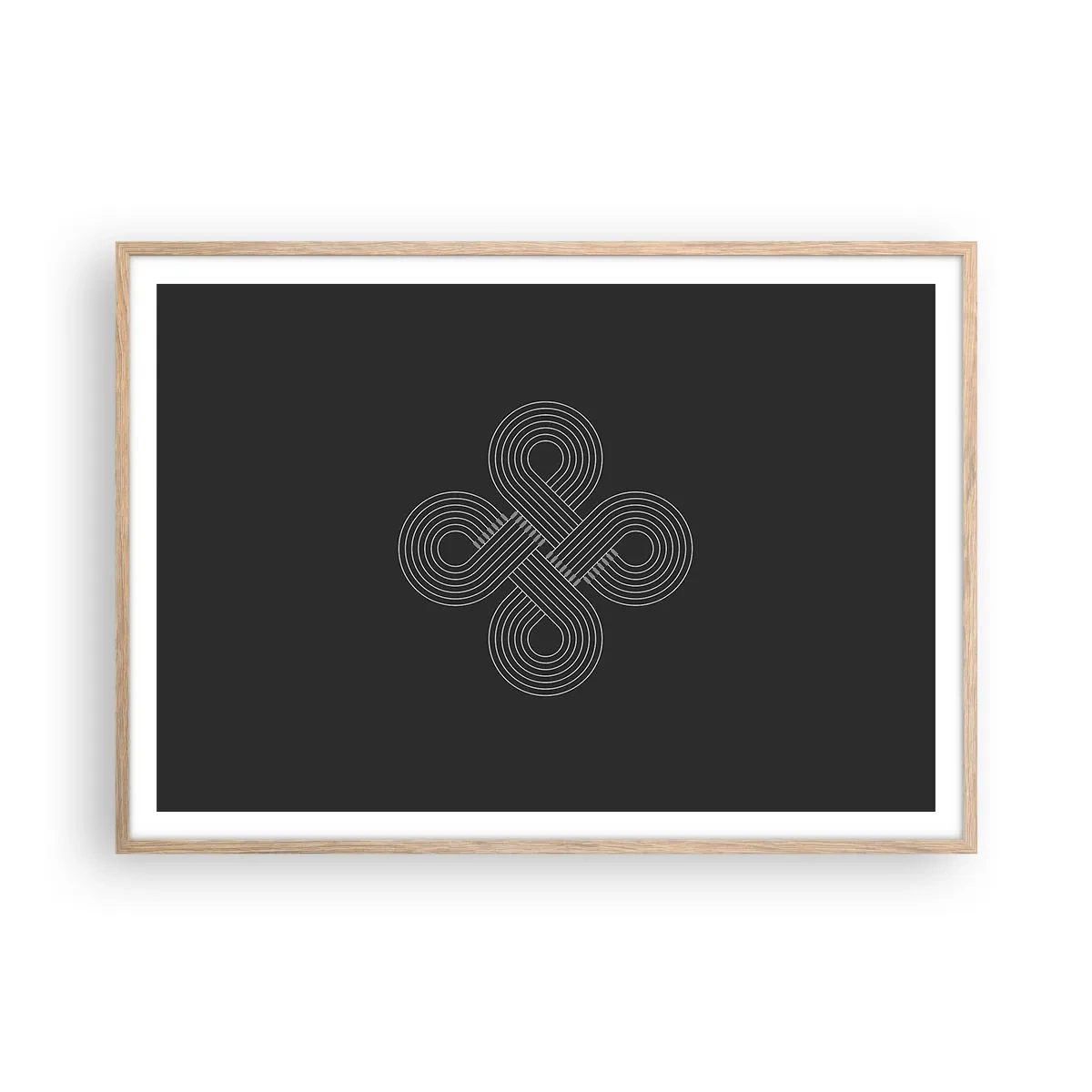 Affisch i ram av ljusek - I keltisk anda - 100x70 cm