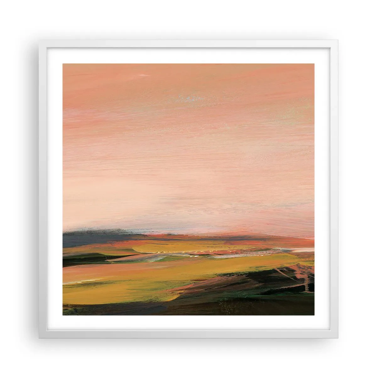 Affisch i vit ram - I rosa - 60x60 cm