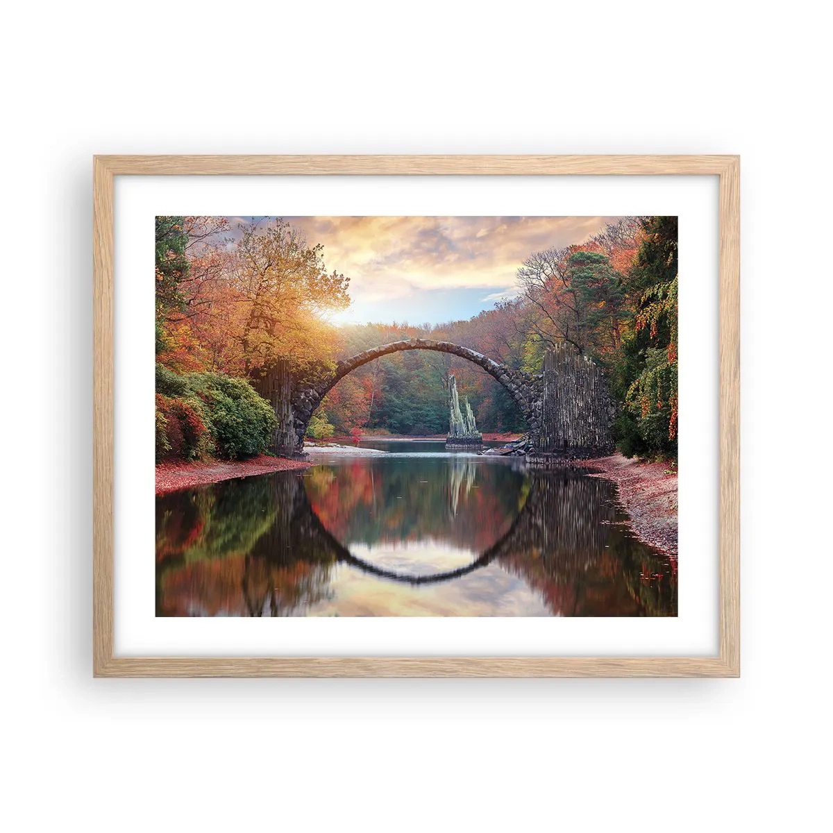 Affisch i ram av ljusek - På andra sidan av spegeln - 50x40 cm