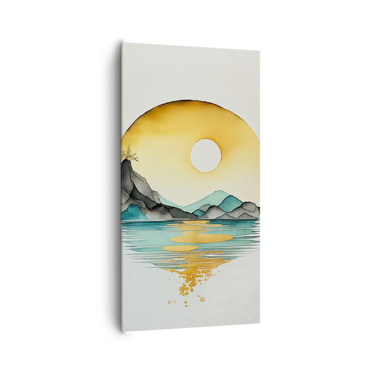 Canvastavla - Bild på duk - I en cirkel av skönhet - 65x120 cm