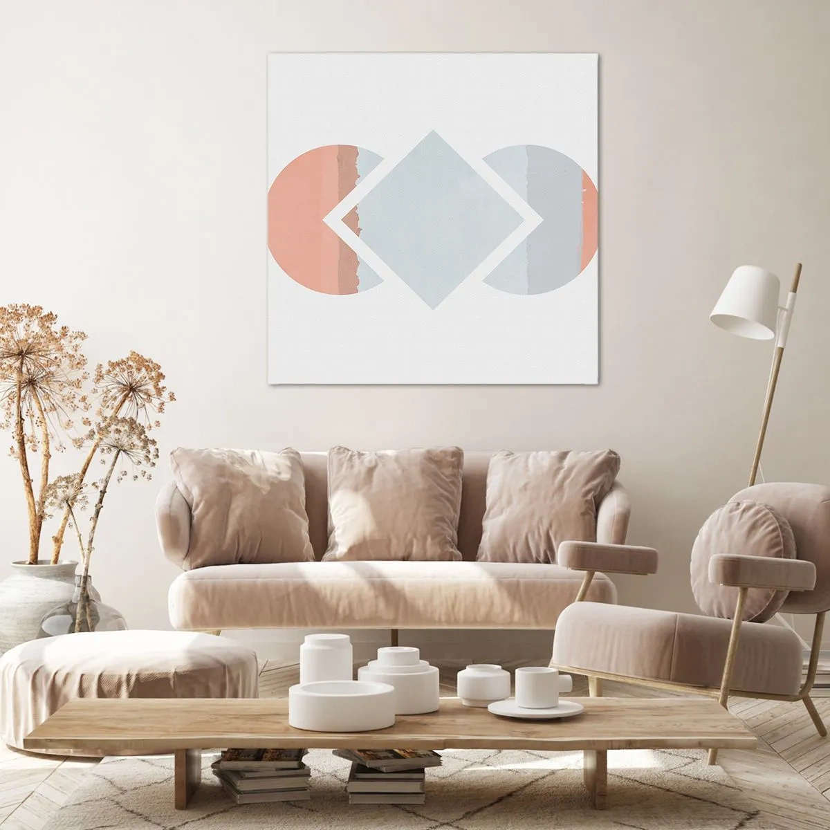 Canvastavla - Bild på duk - Situationen är klar - 60x60 cm