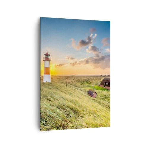 Canvastavla - Bild på duk - Mellan vågorna - 70x100 cm