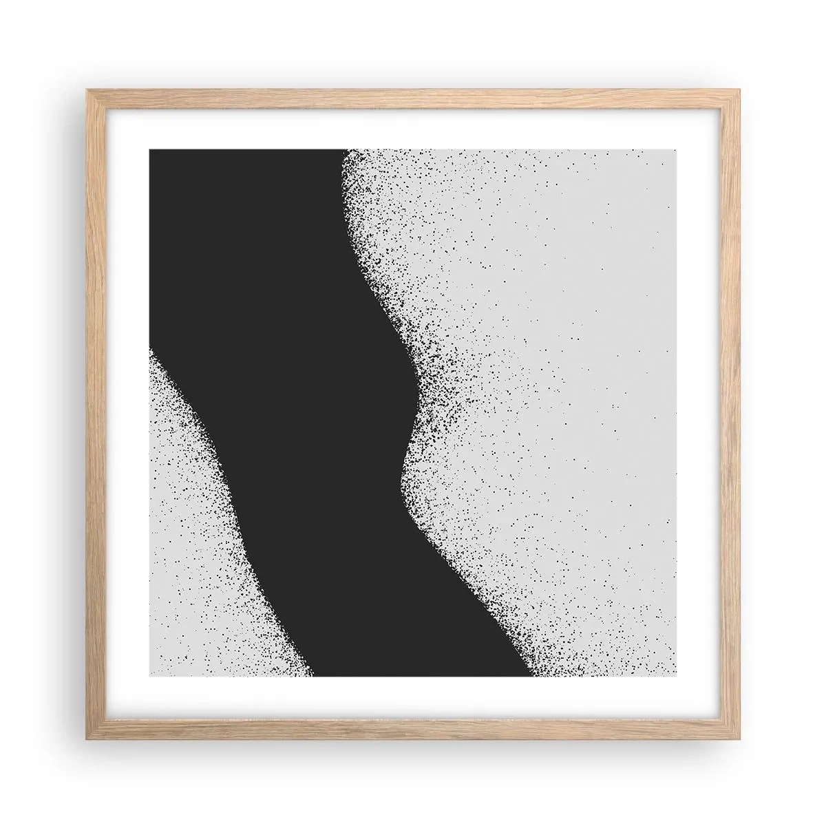 Affisch i ram av ljusek - Flytande balans - 50x50 cm