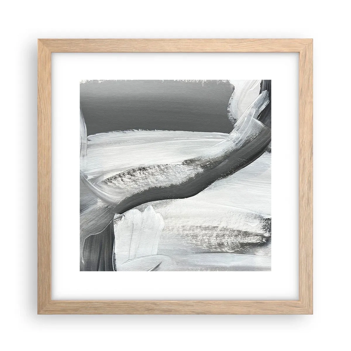 Affisch i ram av ljusek - Med bestämd rörelse - 30x30 cm