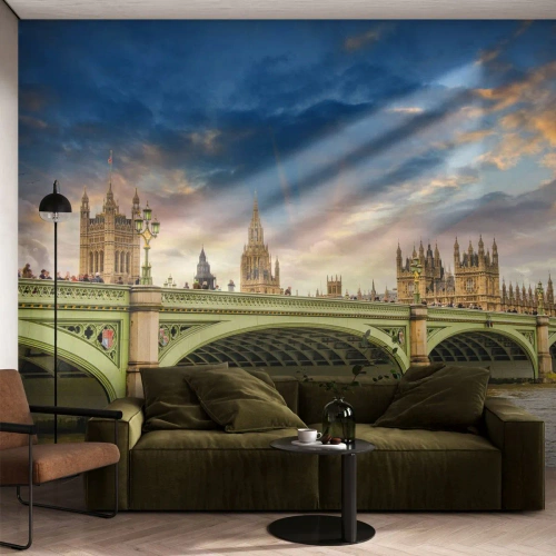 Självhäftande Fototapet Deluxe Sticker - Tiden stannade i Imperiet - Stad, London, Arkitektur - 250x175 cm