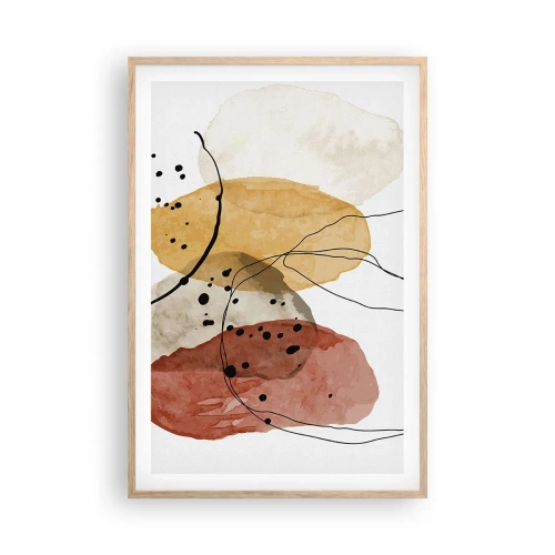 Affisch i ram av ljusek - Lätta och transparenta som luften - 61x91 cm