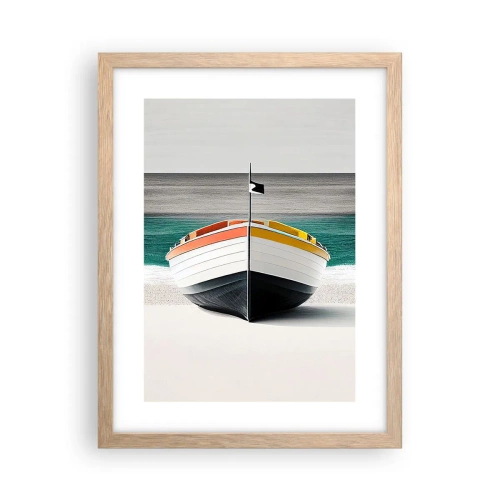 Affisch i ram av ljusek - På sin plats - 30x40 cm