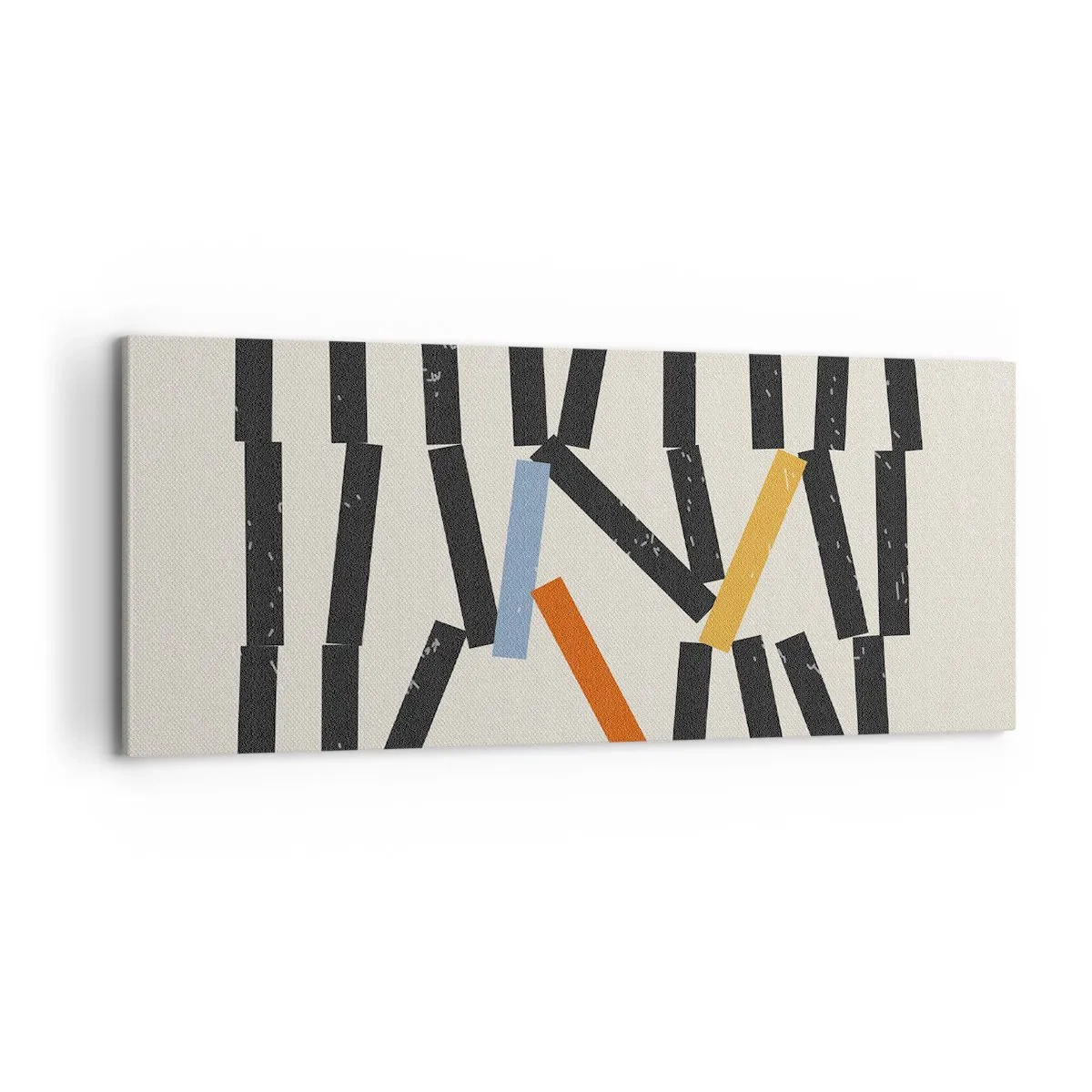 Canvastavla - Bild på duk - Domino - komposition - 100x40 cm