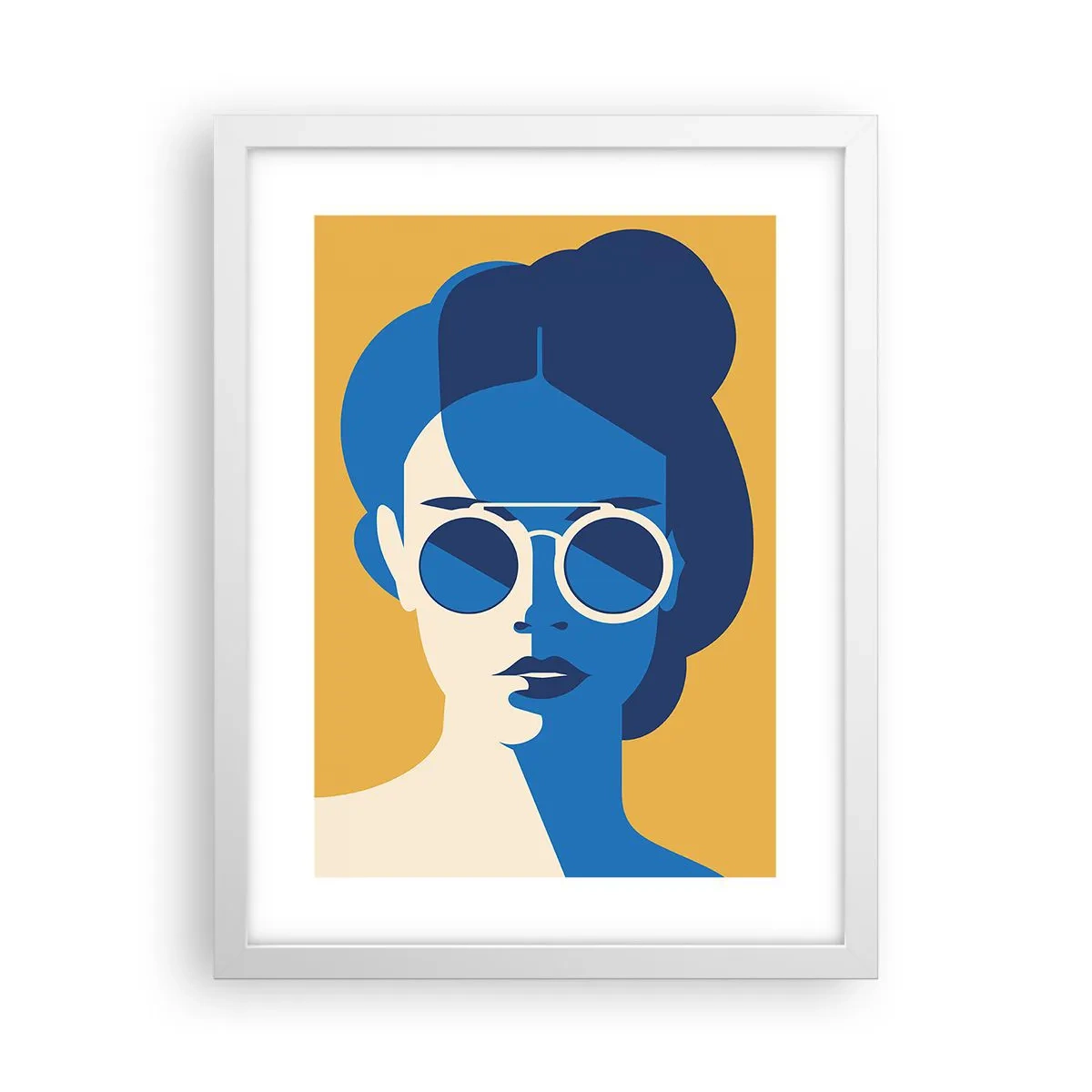 Affisch i vit ram - Semesterlook - 30x40 cm