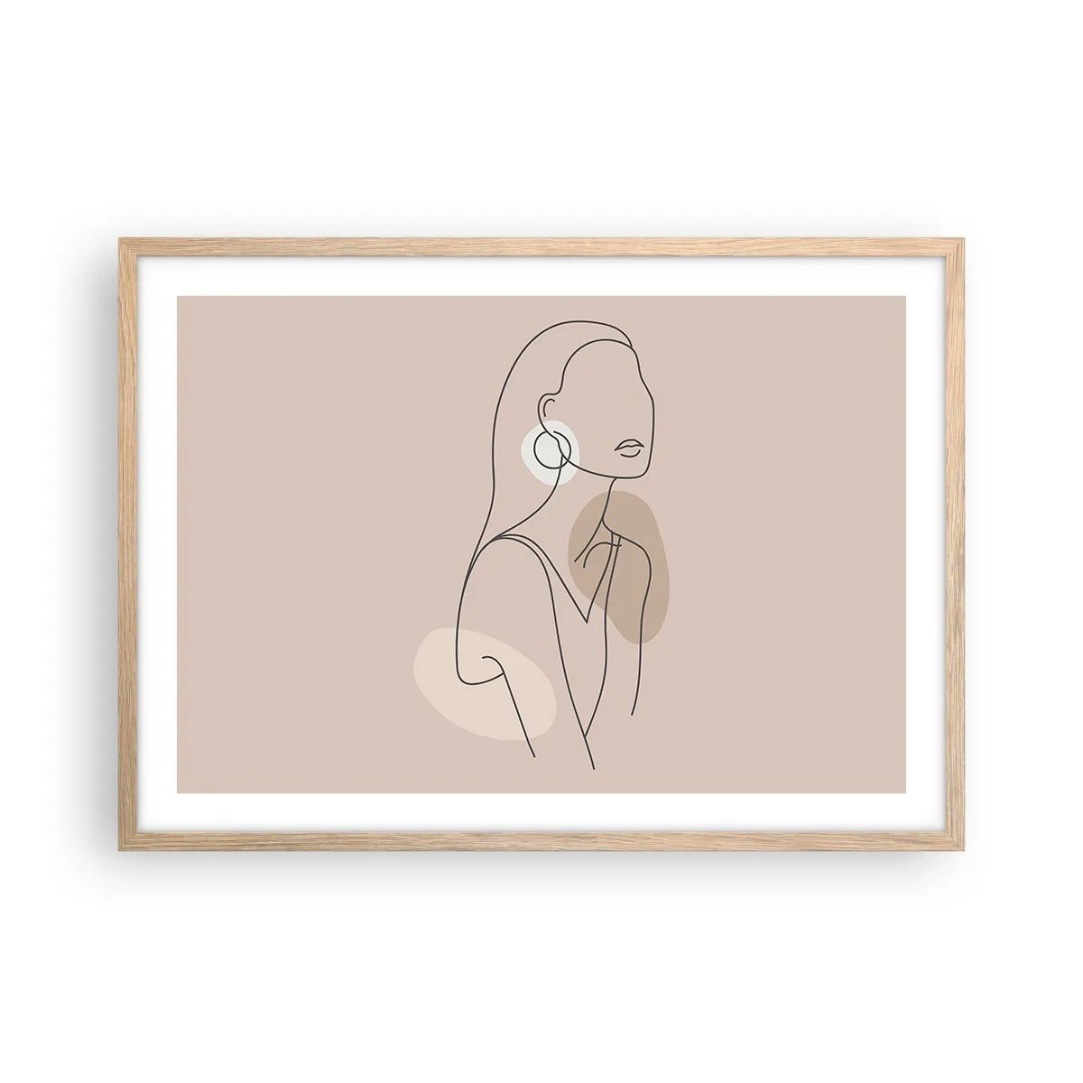 Affisch i ram av ljusek - Flickaktighetens ikon - 70x50 cm