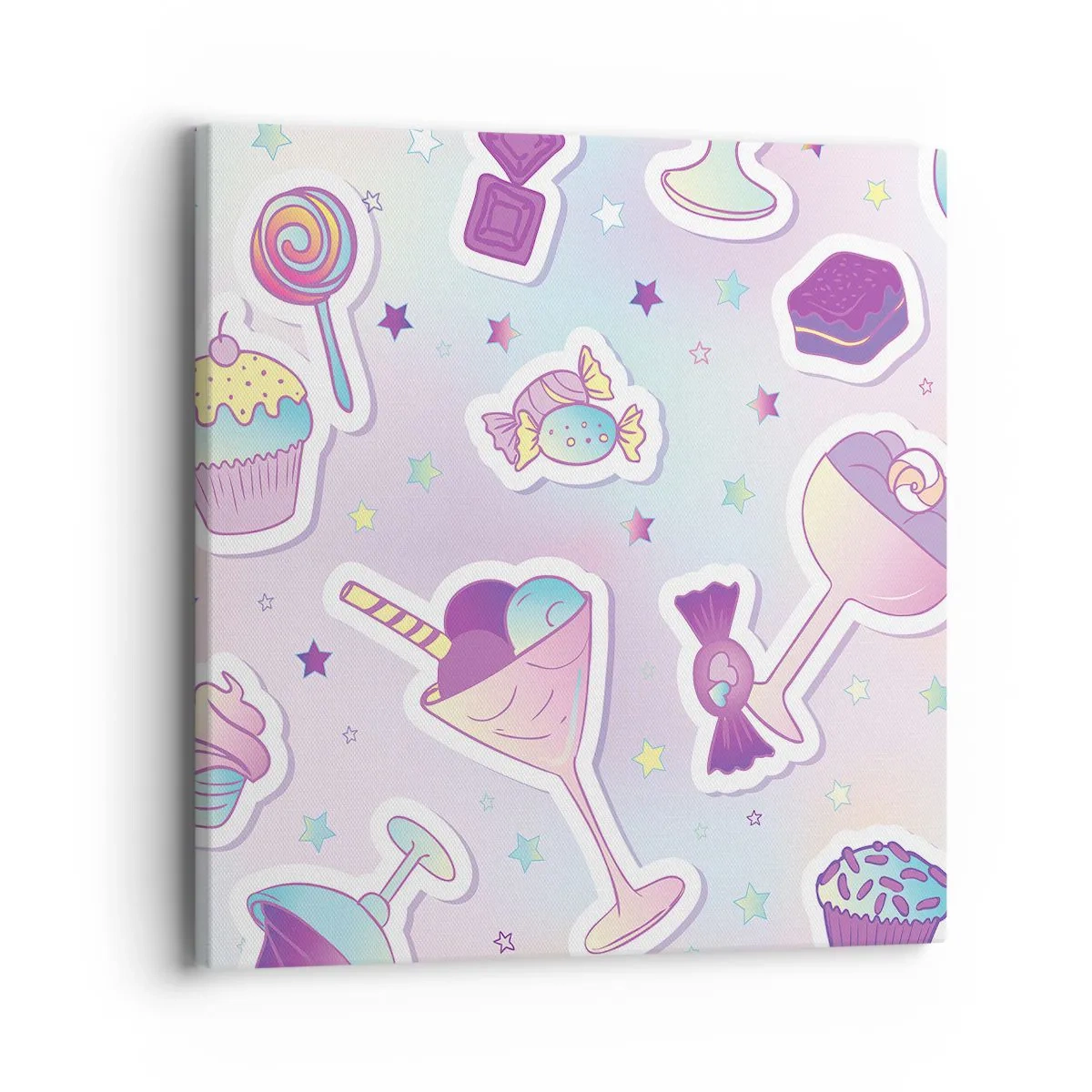 Canvastavla - Bild på duk - Skulle vilja ha födelsedag varje dag - 40x40 cm