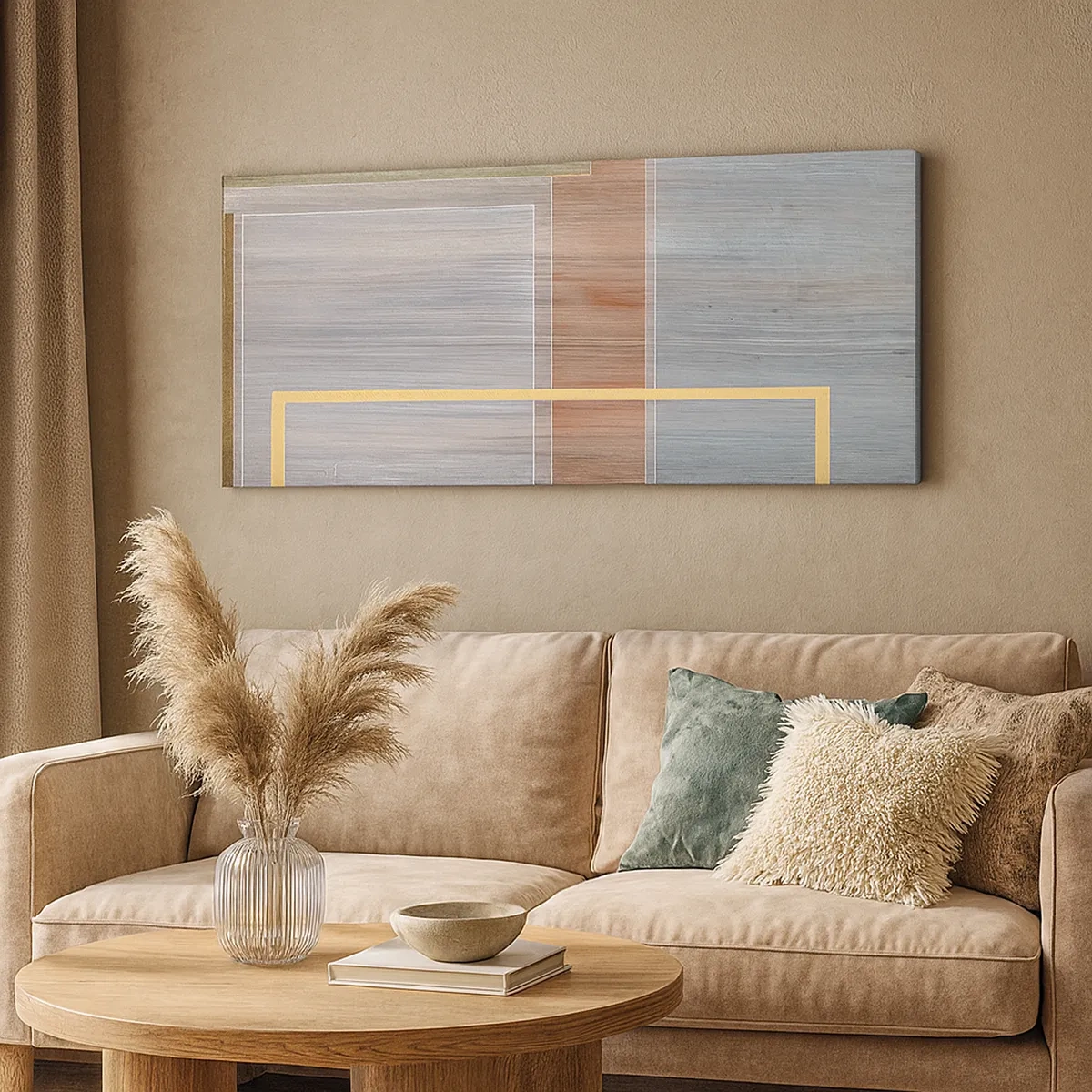 Canvastavla - Bild på duk - Rakt och lugnt - 30x30 cm