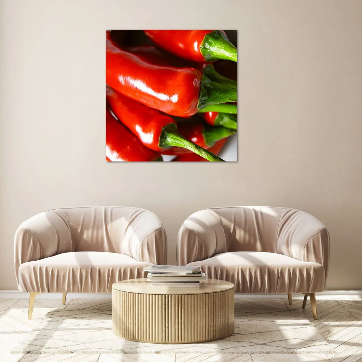 Glastavla - Bild på glas - Saftiga, glänsande, släta - 40x40 cm