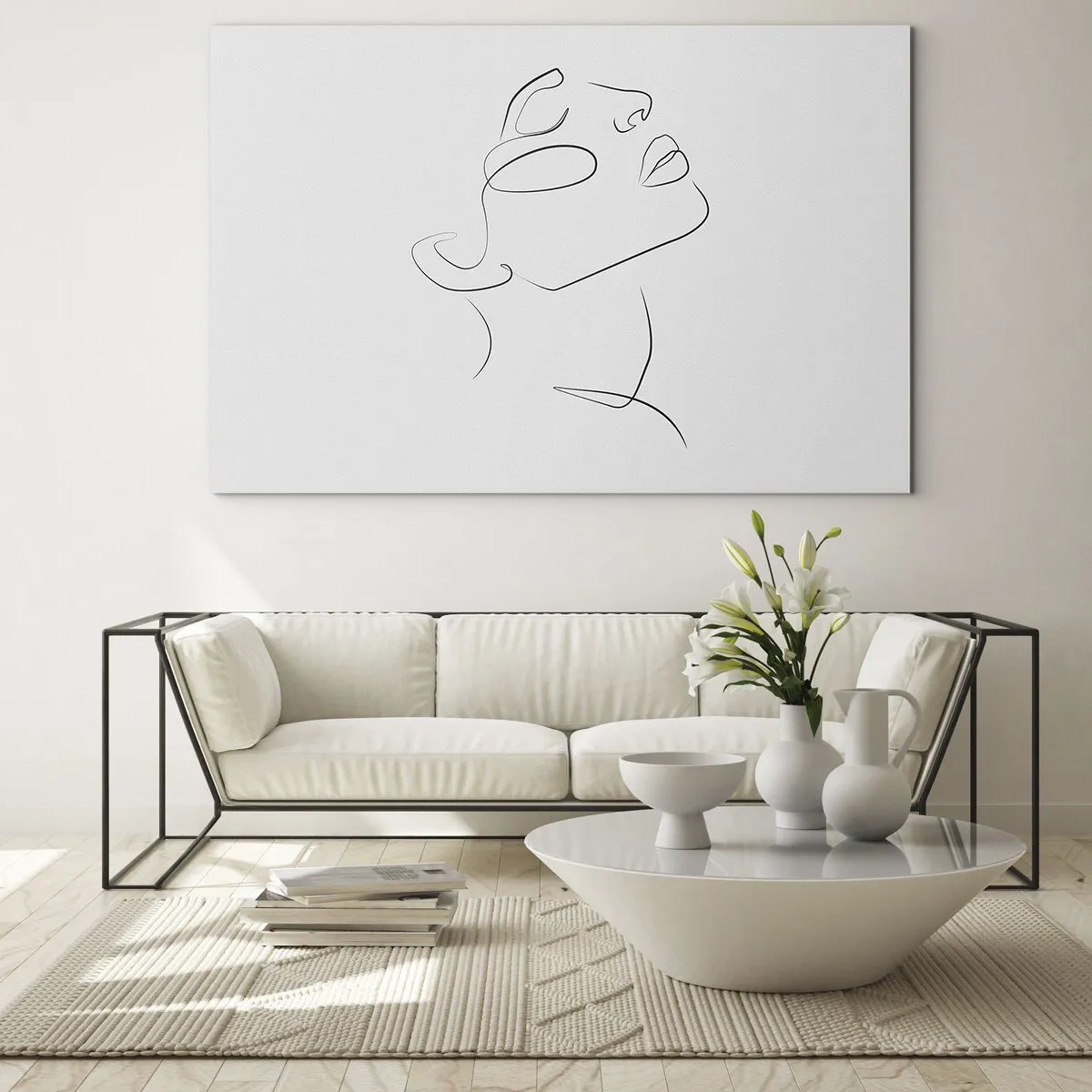 Glastavla - Bild på glas - Drömmens meander - 120x80 cm