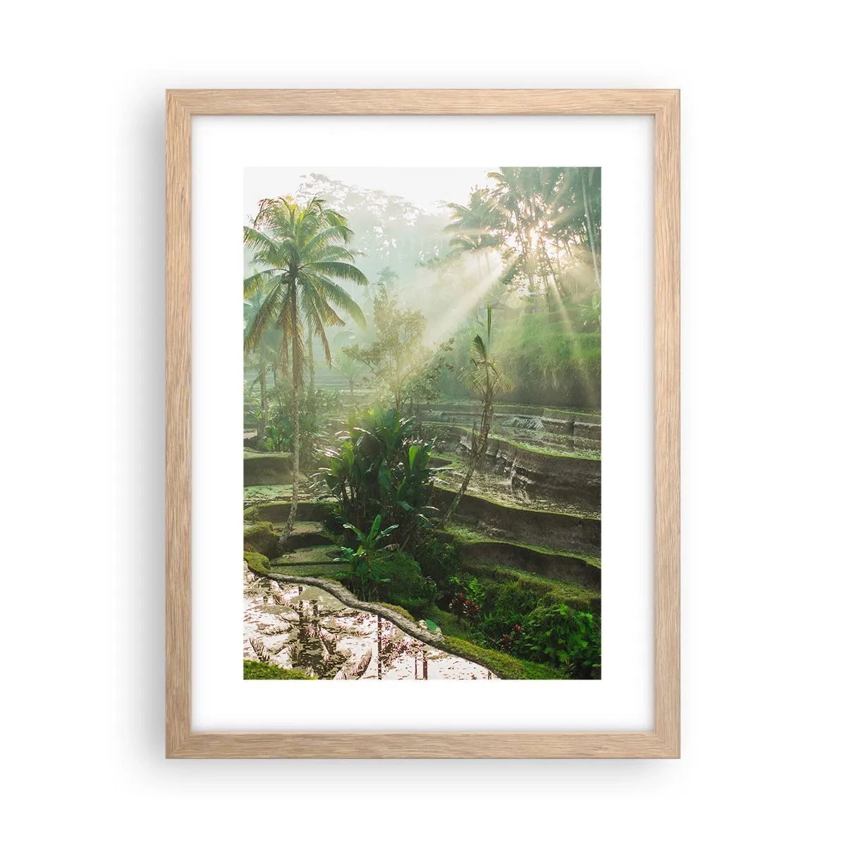 Affisch i ram av ljusek - Växa upp i solsken - 30x40 cm