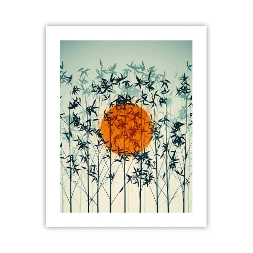 Affisch - Japansk sol - 40x50 cm