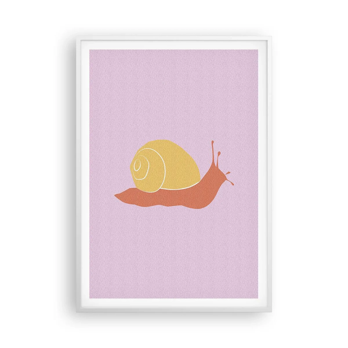 Affisch i vit ram - Det är ingen brådska - 70x100 cm