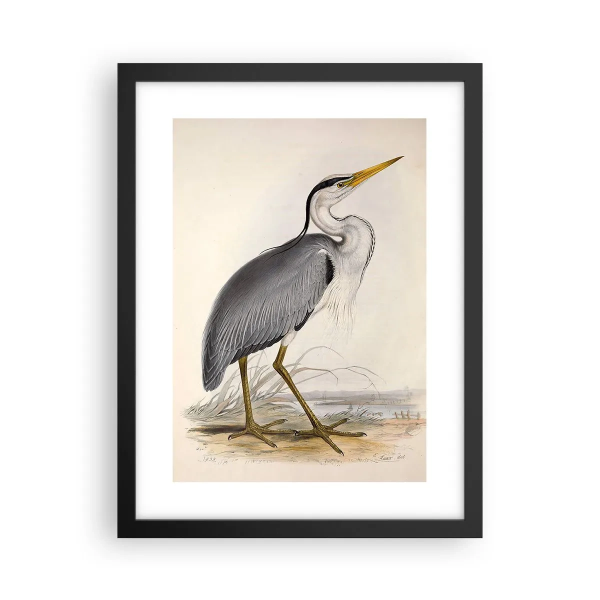 Affisch i svart ram - Hägers charm - 30x40 cm