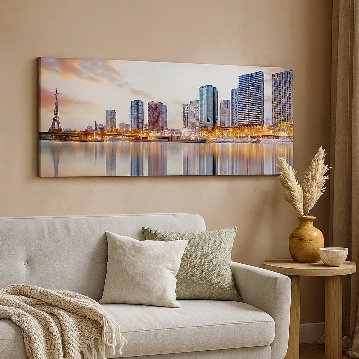 Canvastavla - Bild på duk - Paris monumentala lugn - 30x30 cm