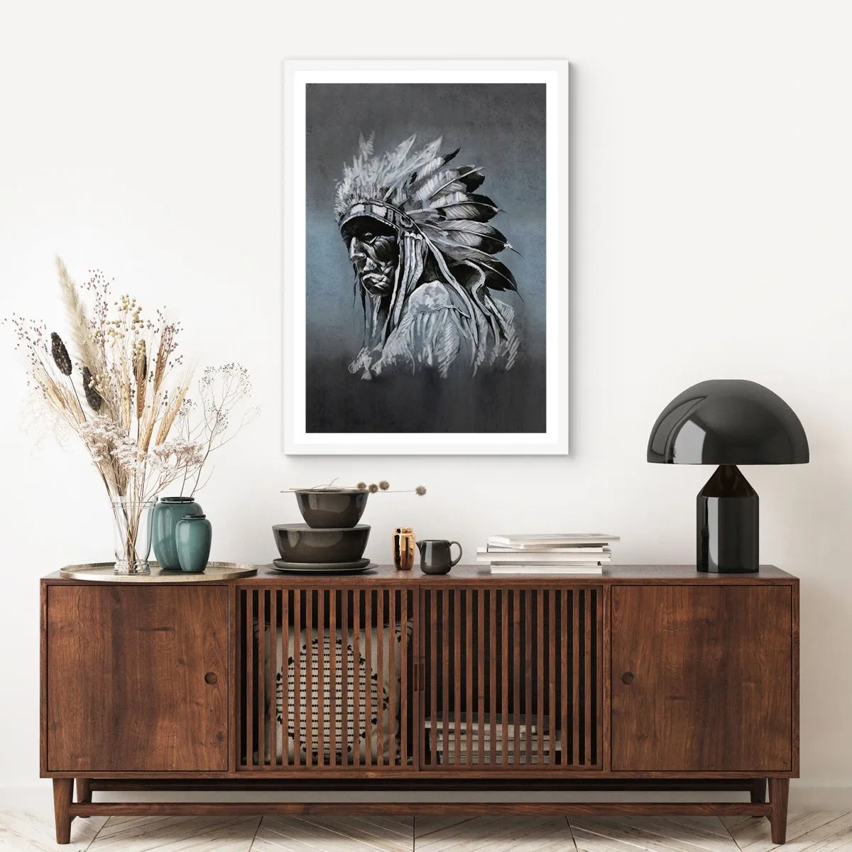 Affisch i vit ram - Tillbaka till rötterna - 70x100 cm