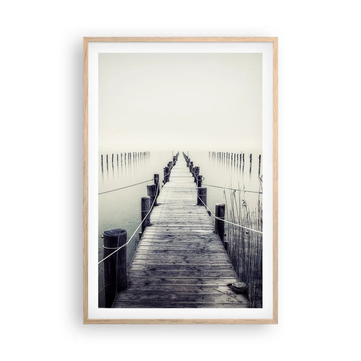 Affisch i ram av ljusek - Fördjupa dig i frid - 61x91 cm