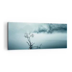 Canvastavla - Bild på duk - Ut ur vatten och dimma - 120x50 cm